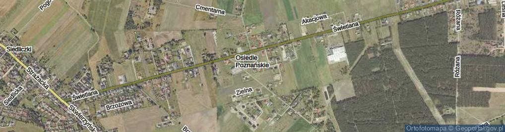 Zdjęcie satelitarne Liliowa ul.